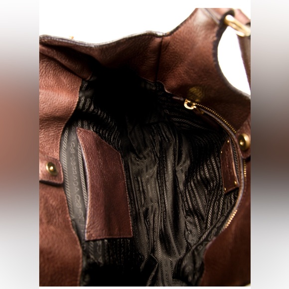 PRADA Vitello Daino Mordore Hobo Bag - Picture 6 of 6